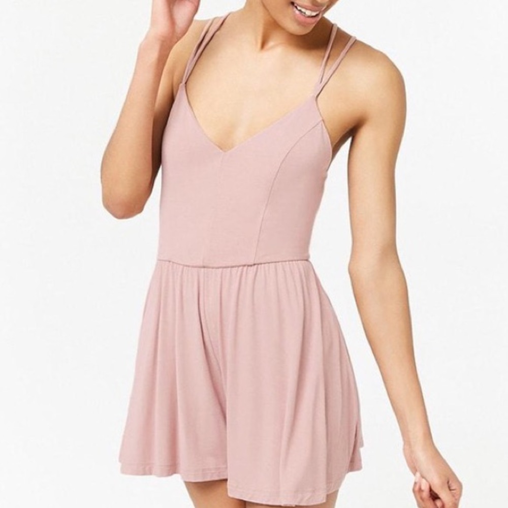 Forever 21 Flowy Pink Romper